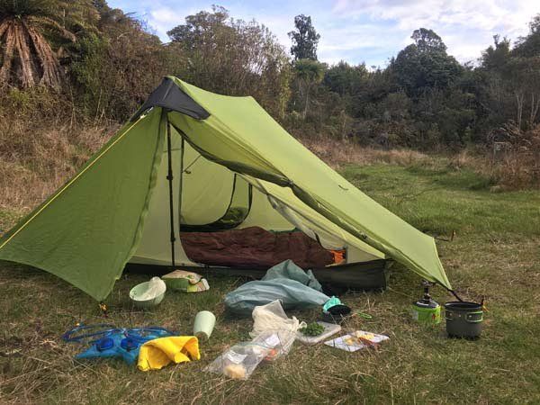 Dyana's new light-weight hiking tent