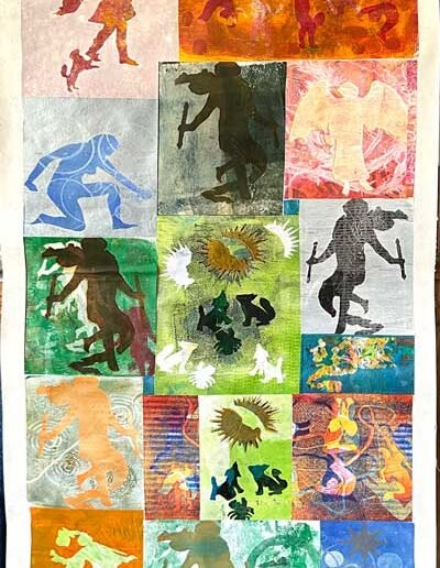 Tarot Wallpaper 1, artwork by Dyana Wells, 2023