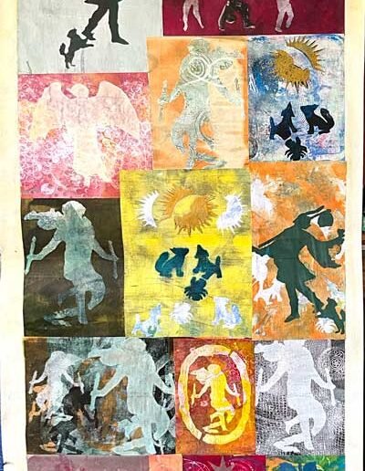 Tarot Wallpaper 2, artwork by Dyana Wells, 2023
